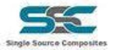 Logo of Single Source Composites with a blue and gray design.
